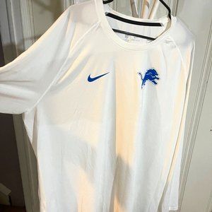 Detroit Lions Nike Dri-Fit long sleeve, 4XL, White